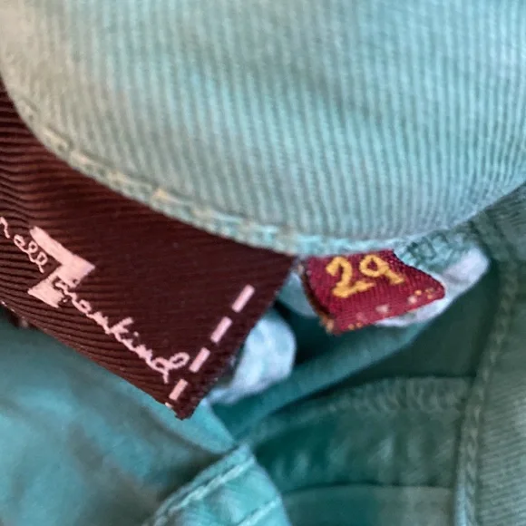 Green Ankle Skinny Jeans - 7FAM - Picture 5 of 5